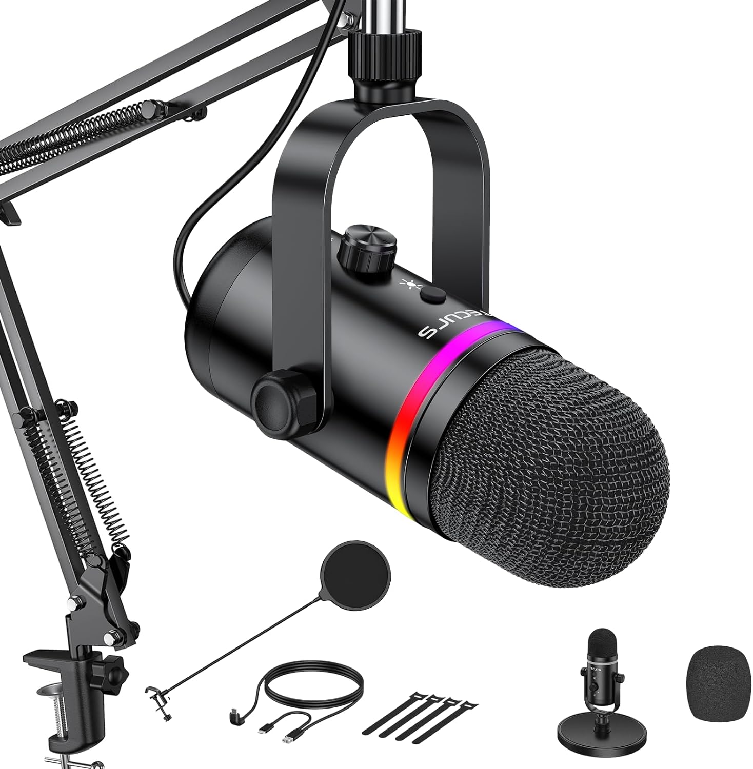 Tecurs RGB Gaming Microphone