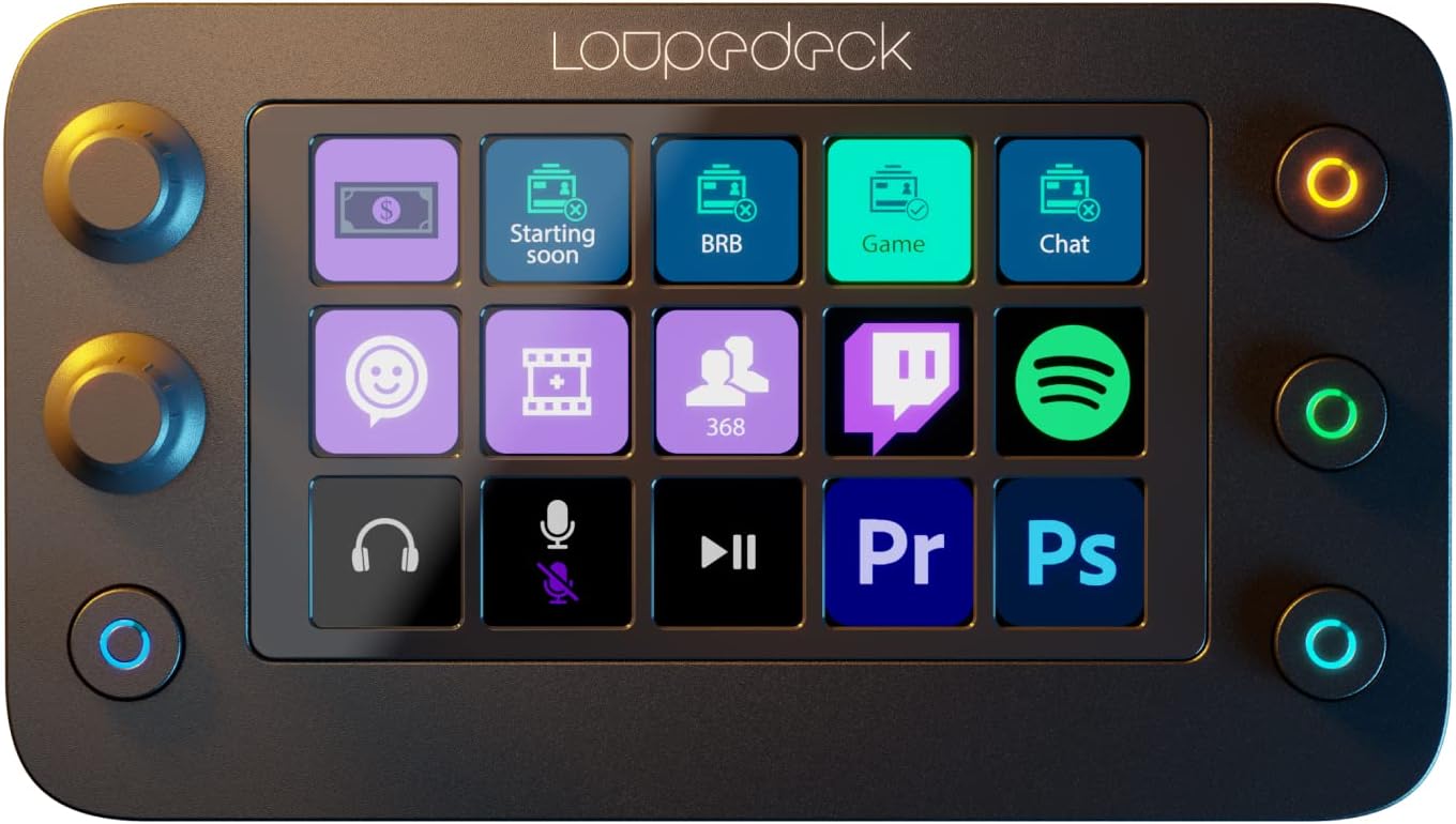 The Loupedeck Live console for streamers and content creators