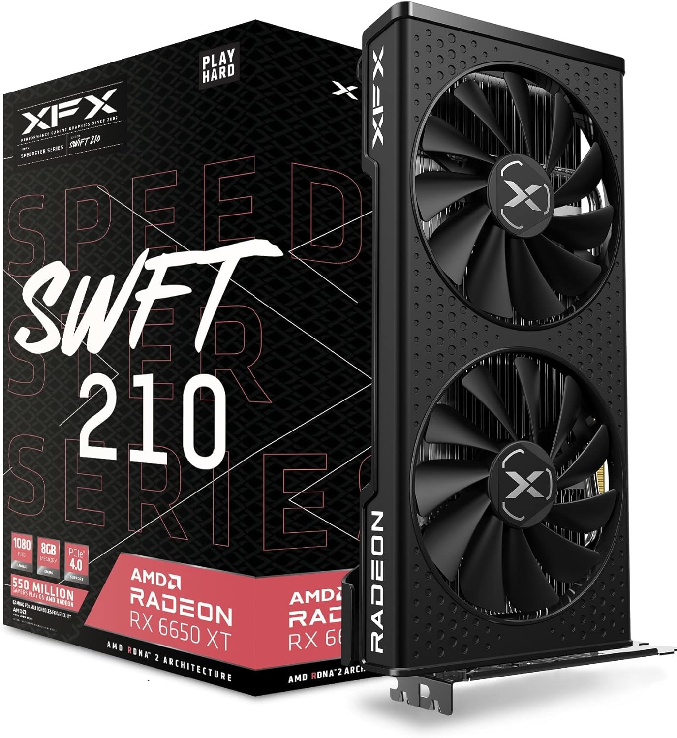 XFX - Speedster SWFT 210 Radeon RX 6600 CORE Gaming Graphics Card with 8GB Memory